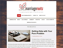 Tablet Screenshot of marriageroots.com